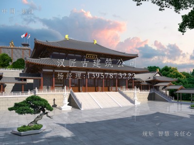 廣東寺廟建筑大殿施工方案設計圖